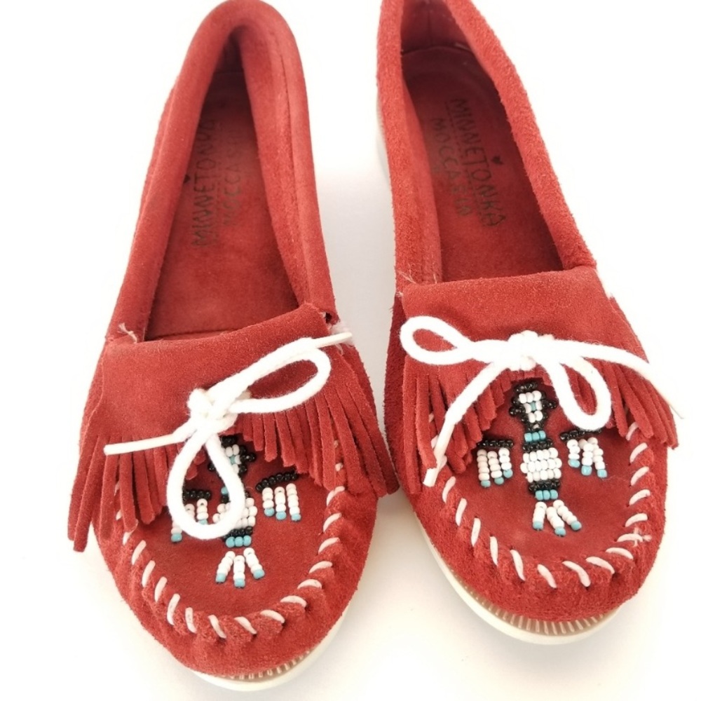 Womens Minnetonka Thunderbird Beaded Moccasins ❤️